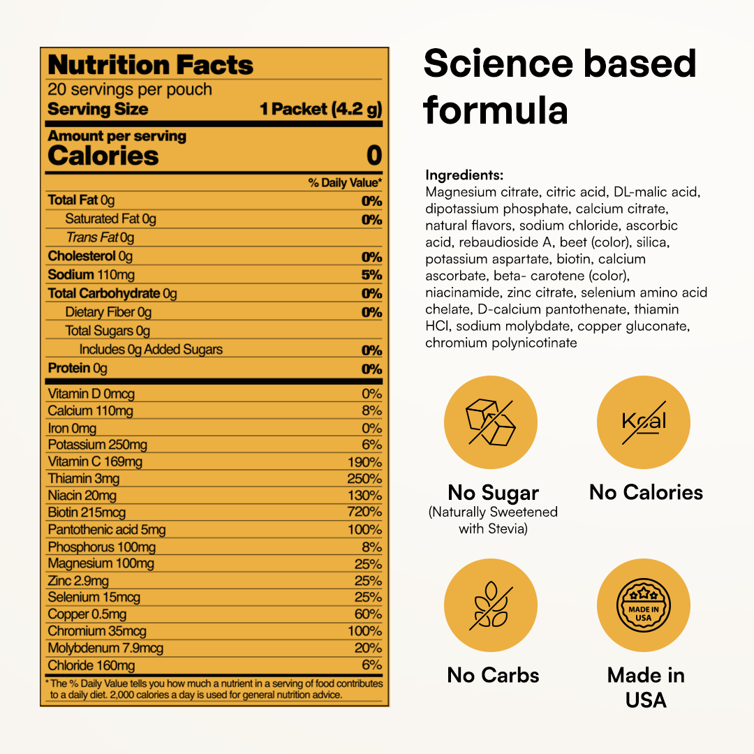 Key Nutrients Sugar-Free Electrolyte Recovery Powder