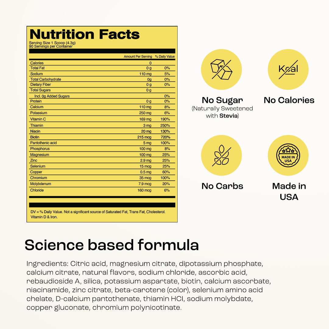 Key Nutrients Sugar-Free Electrolyte Recovery Powder