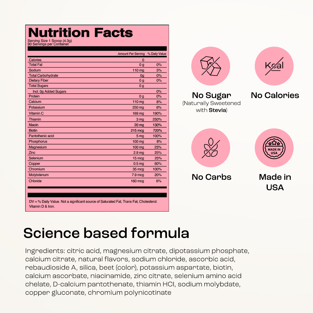 Key Nutrients Sugar-Free Electrolyte Recovery Powder