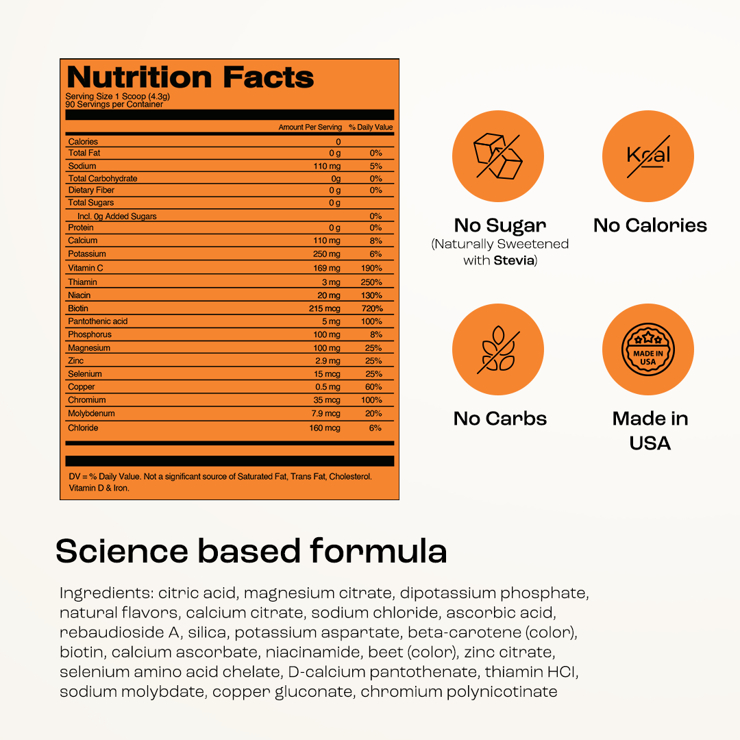 Key Nutrients Sugar-Free Electrolyte Recovery Powder