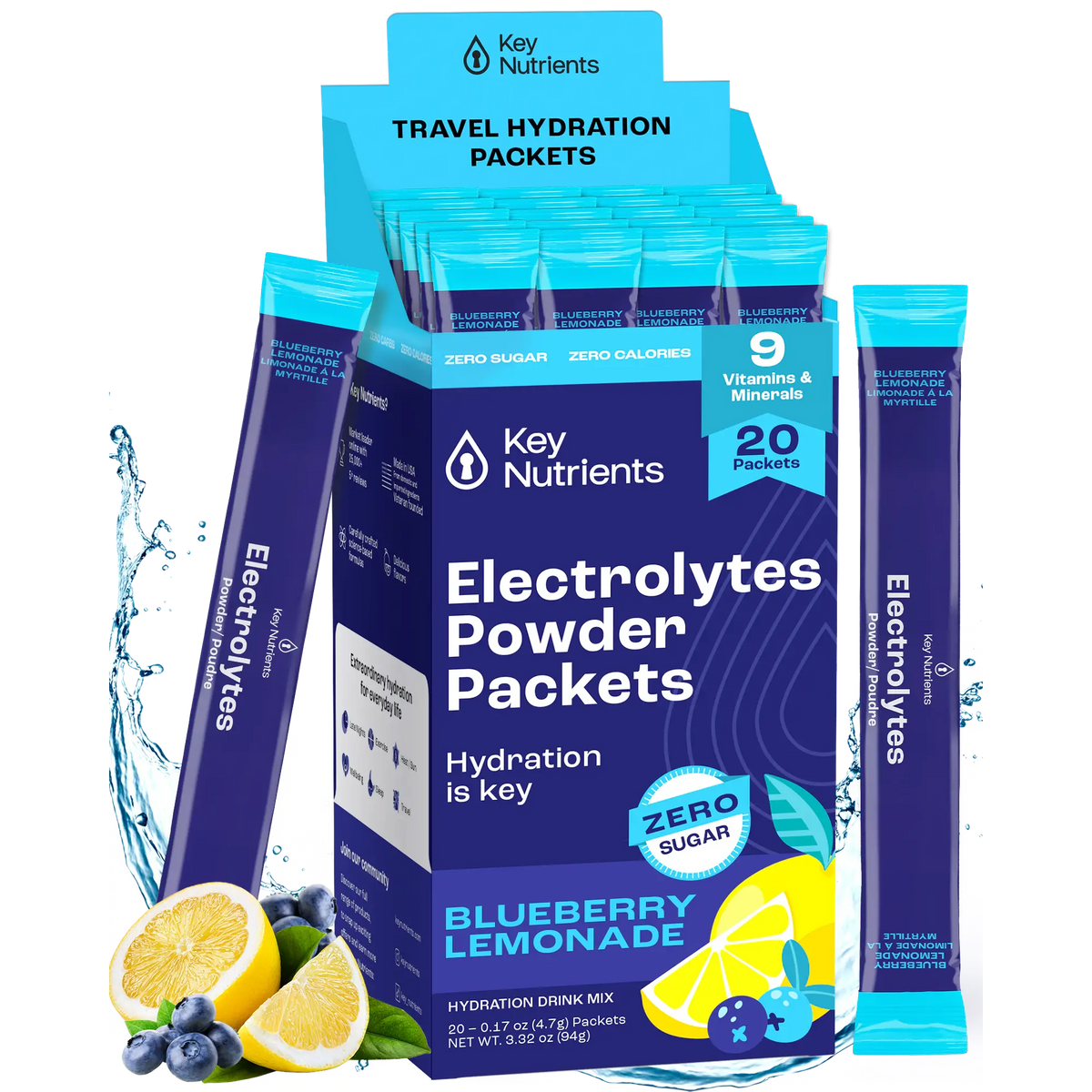 Key Nutrients Sugar-Free Electrolyte Recovery Powder