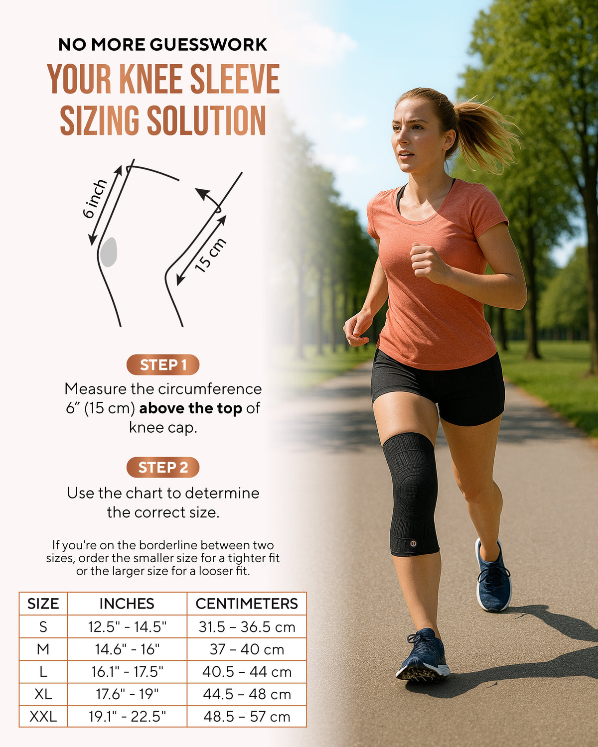 TheraCopper Compression Knee Sleeves (2 Pack)