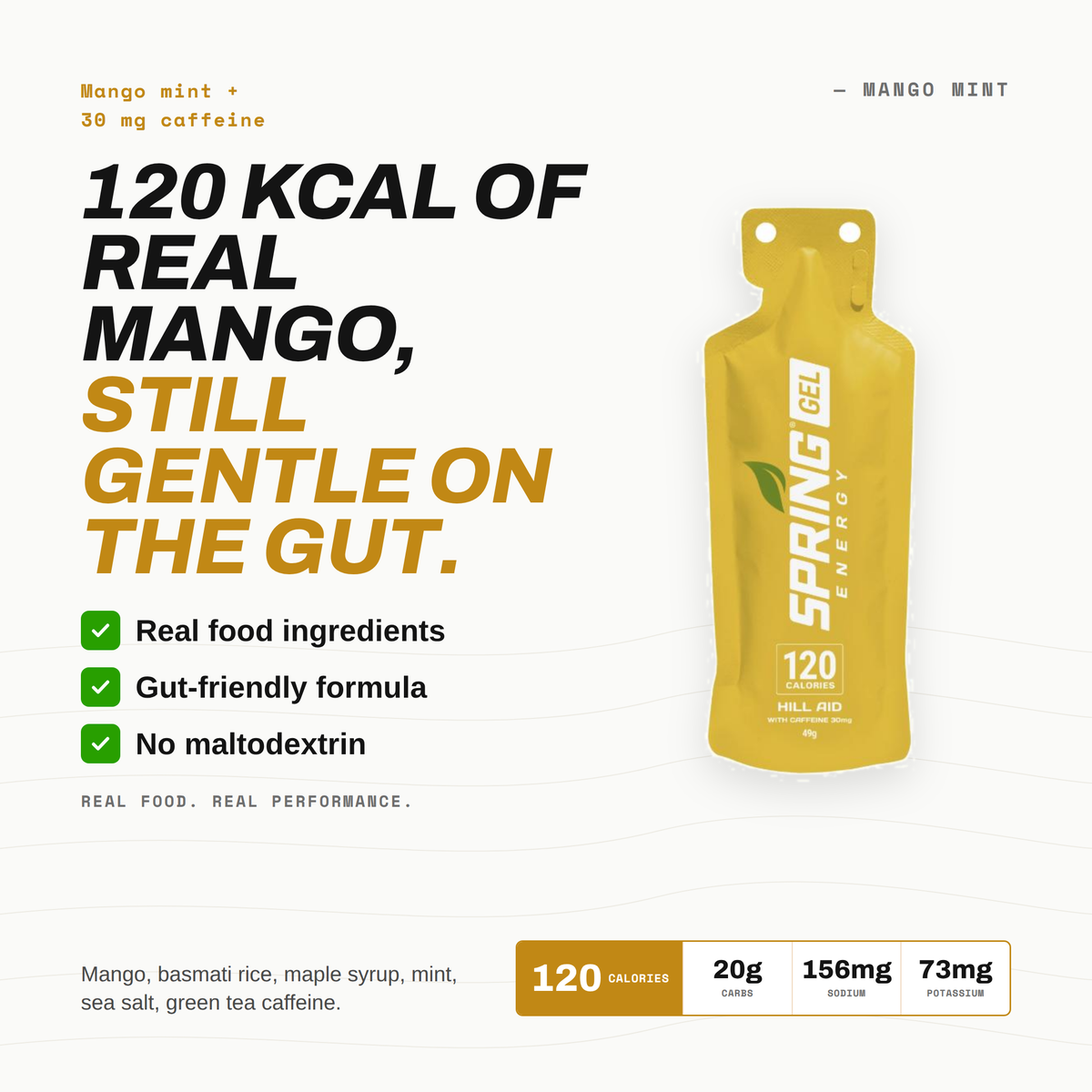 Spring Energy Mango Mint Gel (30 mg Caffeine)