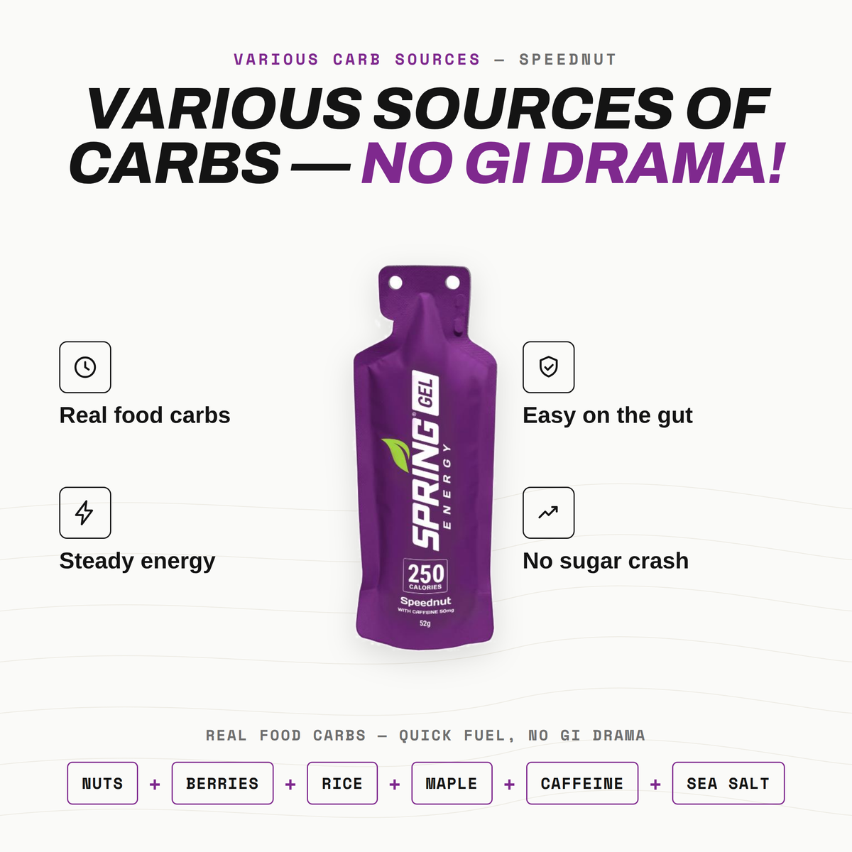 Spring Energy Speednut Gel (50 mg Caffeine)