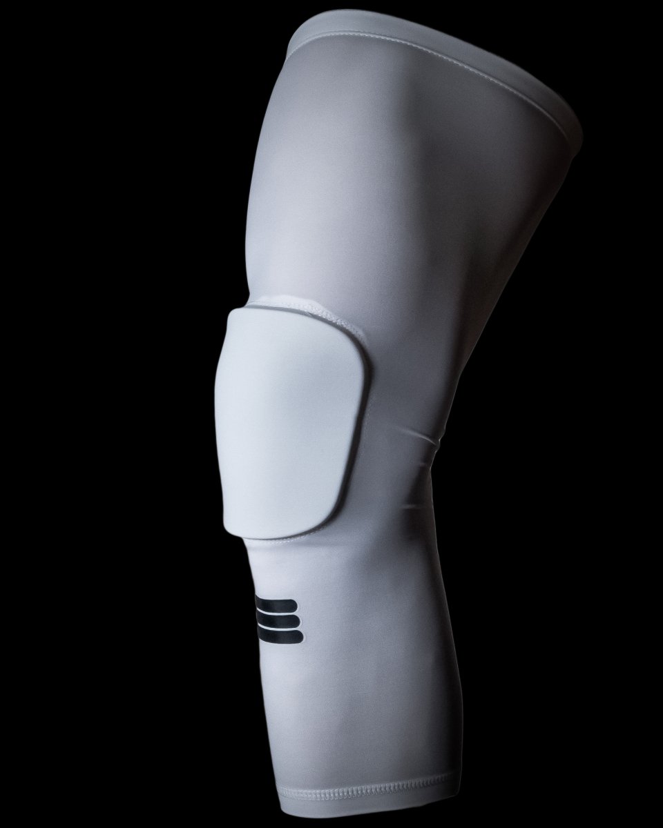 Cumulus Full-Length Padded Knee Sleeve (White)