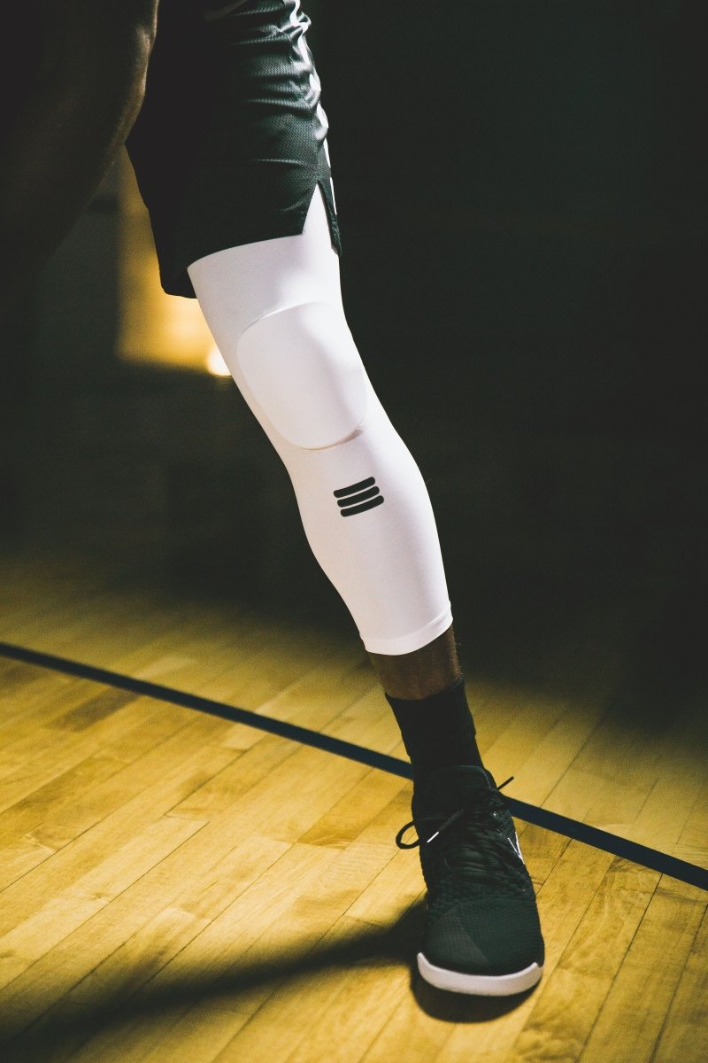 Cumulus Full-Length Padded Knee Sleeve (White)