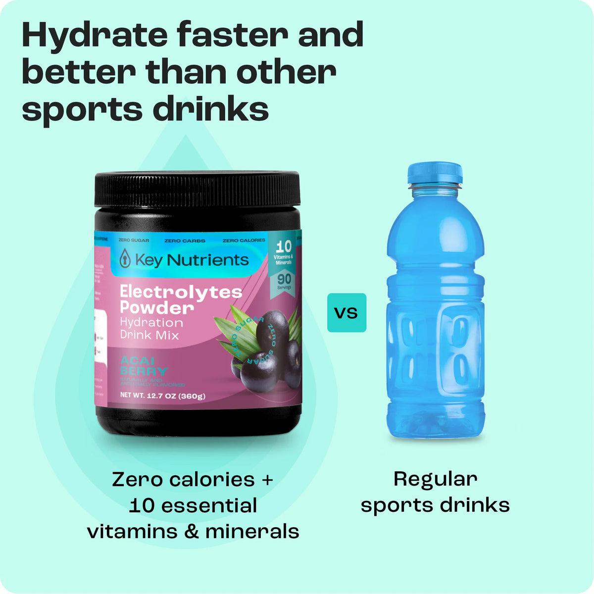 Key Nutrients Sugar-Free Electrolyte Recovery Powder