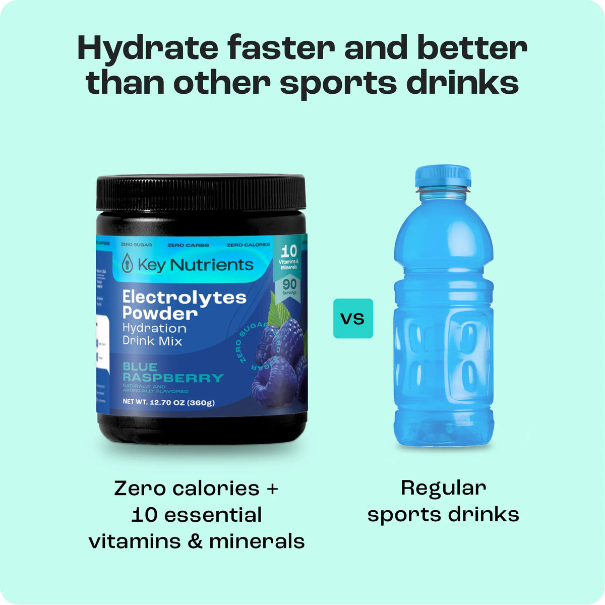 Key Nutrients Sugar-Free Electrolyte Recovery Powder