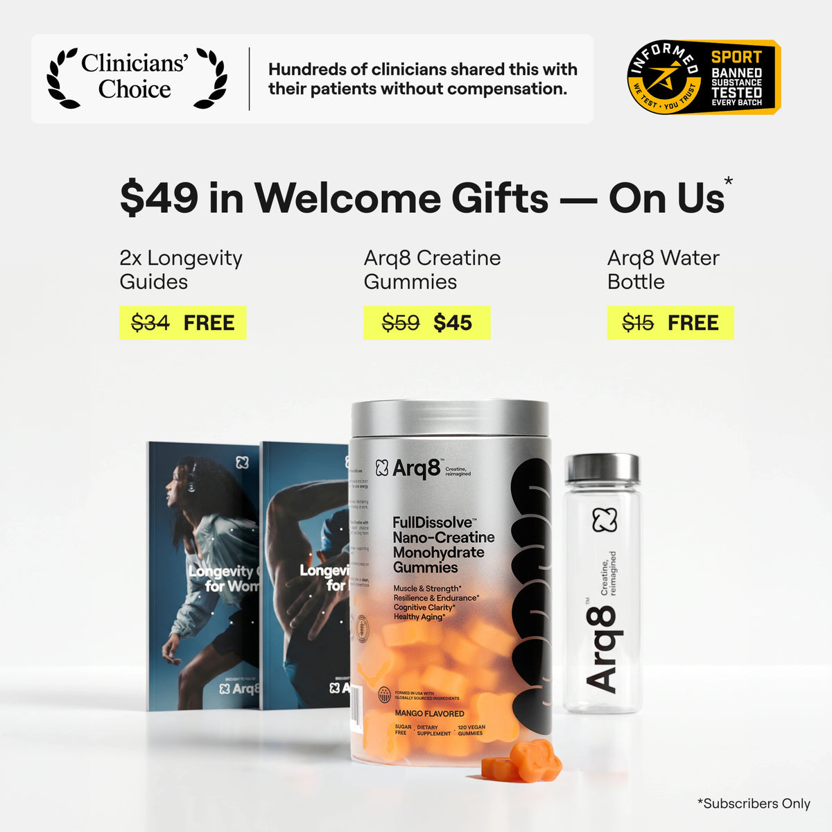Arq8 Creatine Gummies