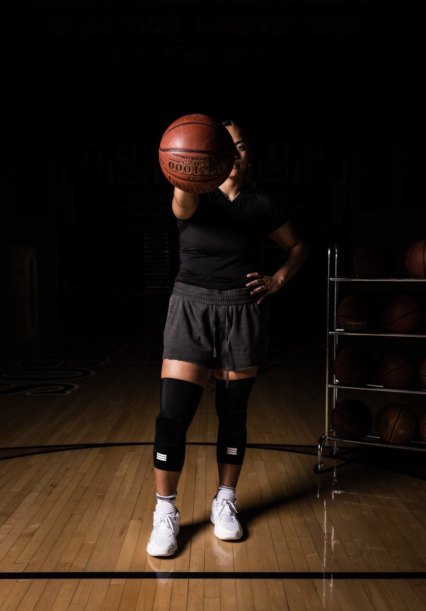 Cumulus Mid-Length Padded Knee Sleeve (Black)
